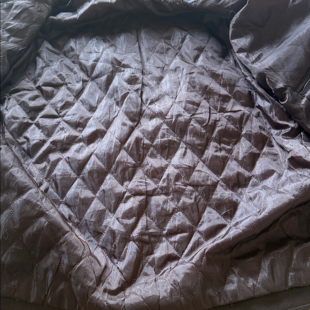 Men's Brown Leather bomber Jacket - Picture 5 of 6